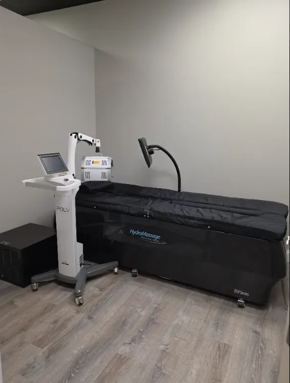 HydroMassage 350 lounger with POLY red light at Sunsational Tan Bridgeville