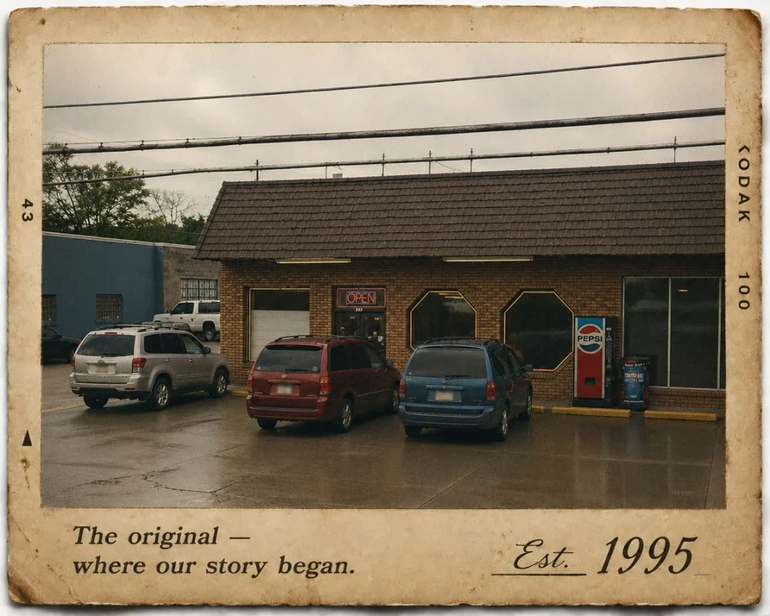 The original Sunsational Tan storefront on West Pike Street in Canonsburg, opened in 1995