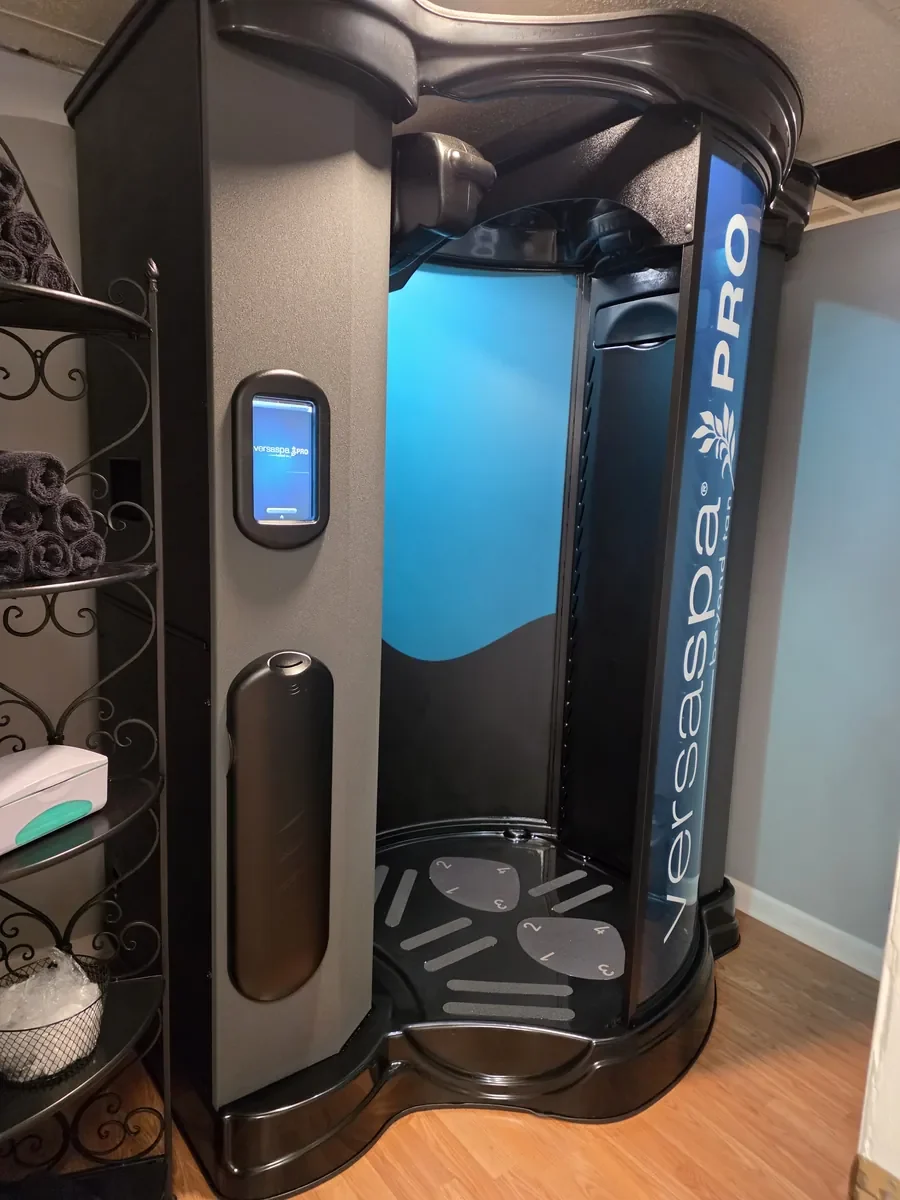 VersaSpa Pro sunless spray tan booth at Greentree